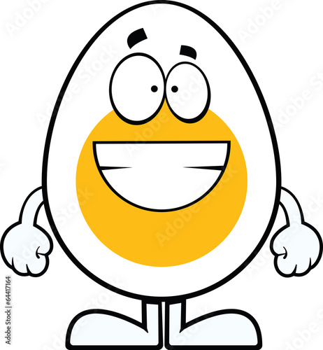 Grinning Cartoon Egg
