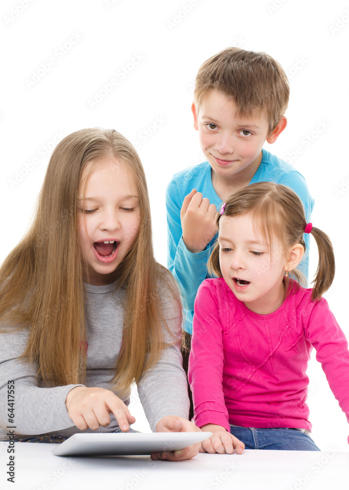 kids with tablet kids with tablet