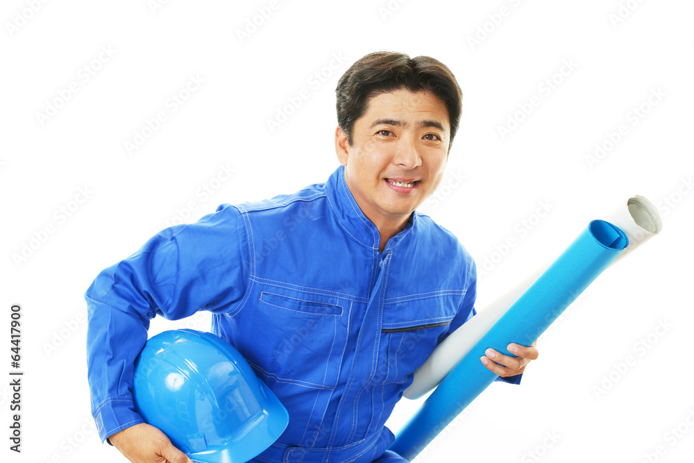 仕事に励む労働者