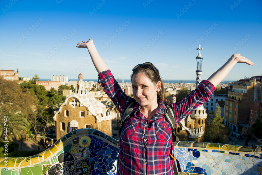 Fototapeta premium Woman tourist