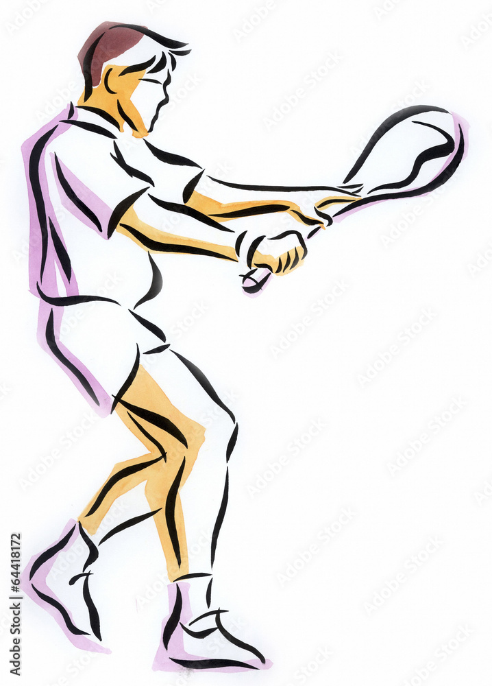 Fototapeta premium 스포츠 수채화