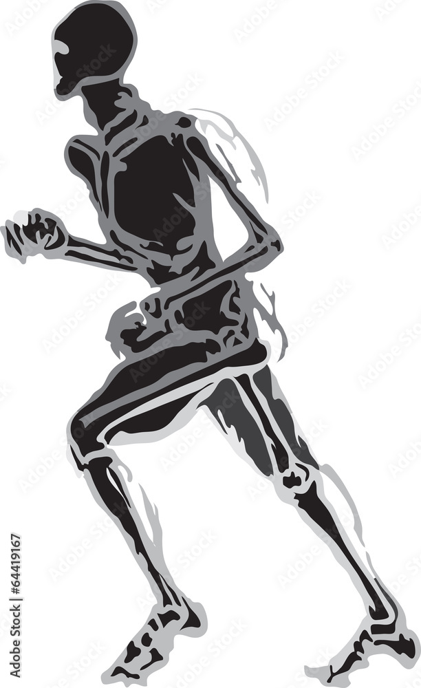 Running man silhouette Running man silhouette