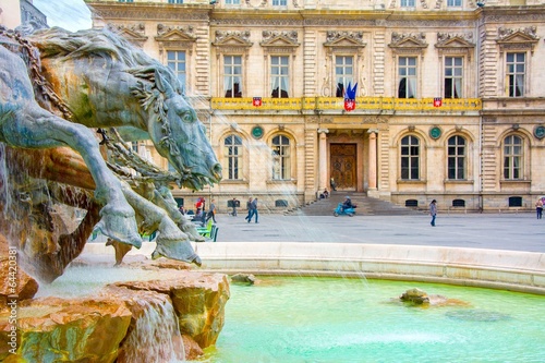 Place des Terreaux à Lyon, France
