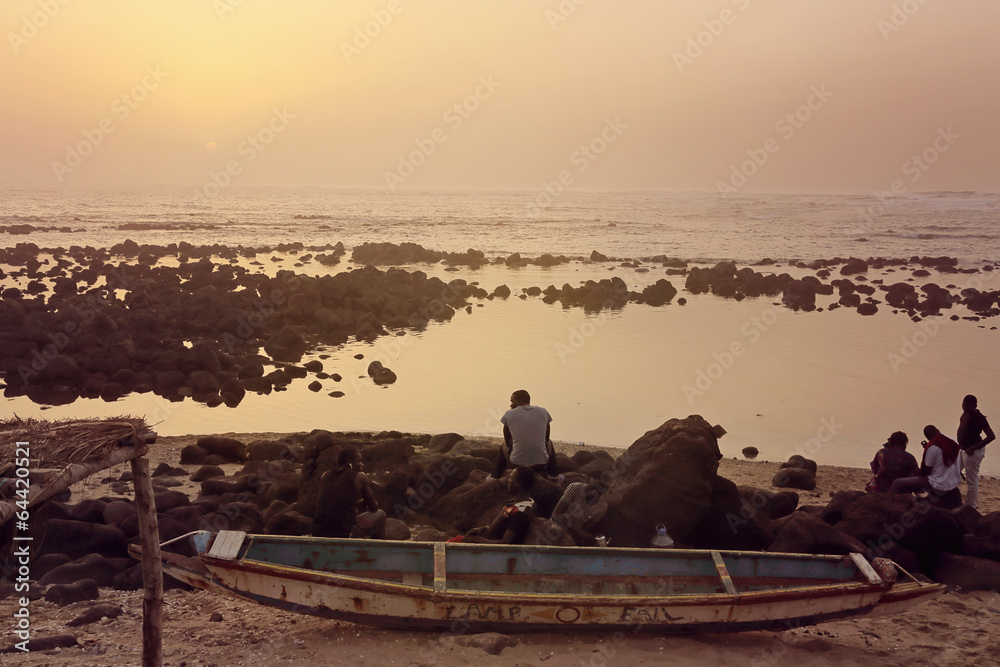 Fototapeta premium paysage de la pointe des Almadies (Dakar)