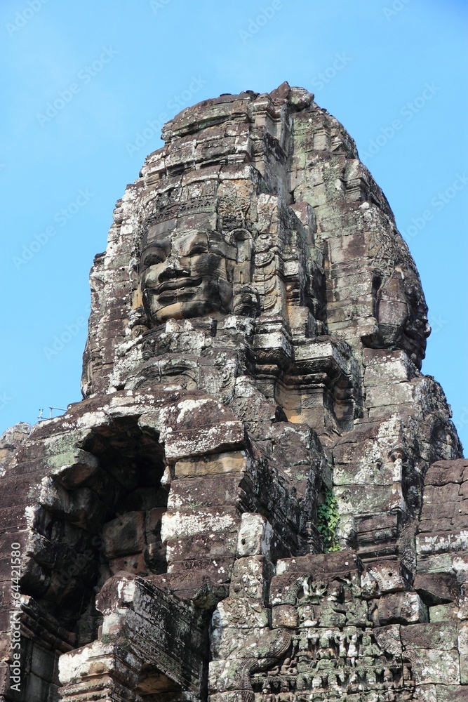 Bayon temple in Angkor Thom, Cambodia, Asia