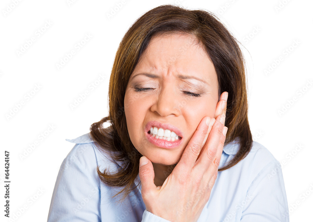 Tooth ache. Young woman having bad pain Tooth ache. Young woman having bad pain