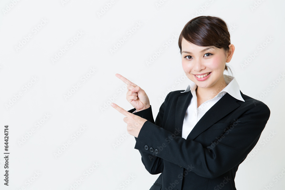 asian businesswoman on white background asian businesswoman on white background