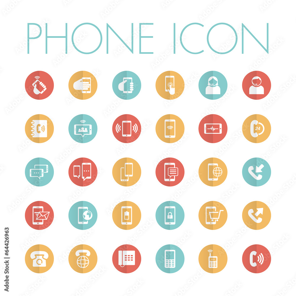 phone icon set phone icon set