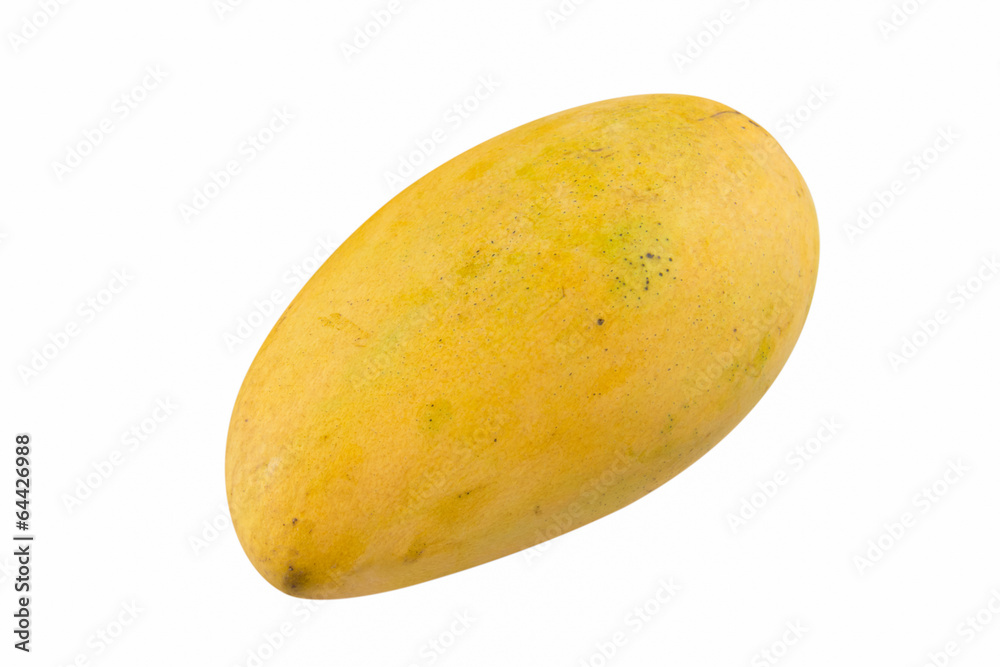 Ripe Golden Mango Isolated on white background Ripe Golden Mango Isolated on white background