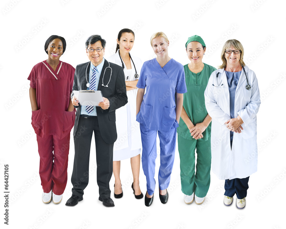 Diverse Multiethnic Cheerful Medical Team Diverse Multiethnic Cheerful Medical Team