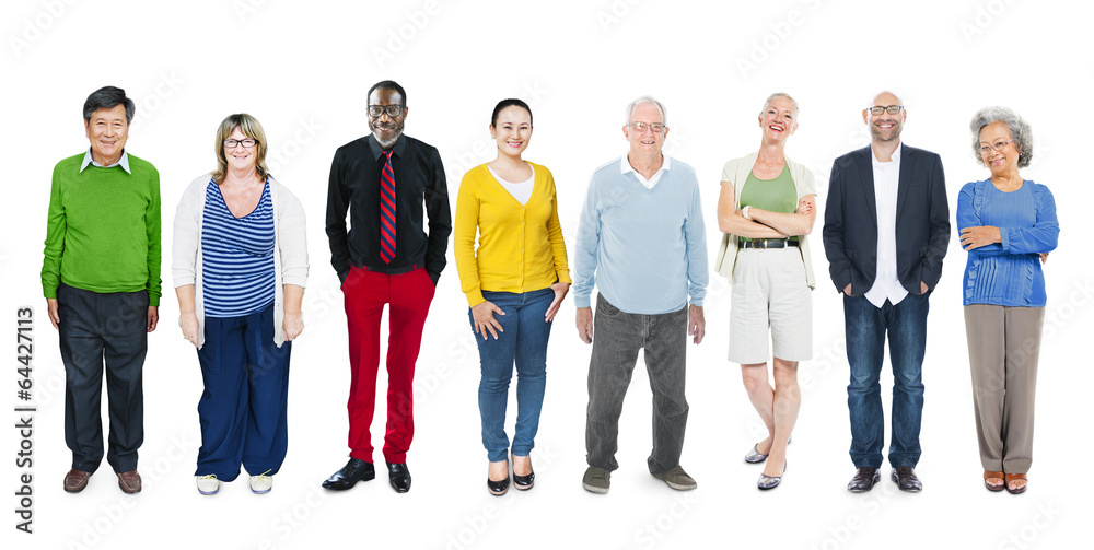 Obraz premium Group of Multiethnic Diverse Colorful People