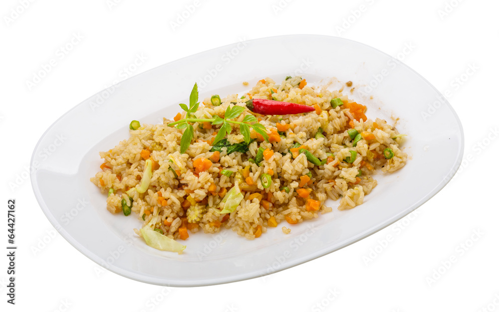 Vegetarian fried rice Vegetarian fried rice