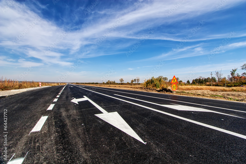 Fototapeta premium Asphalt road