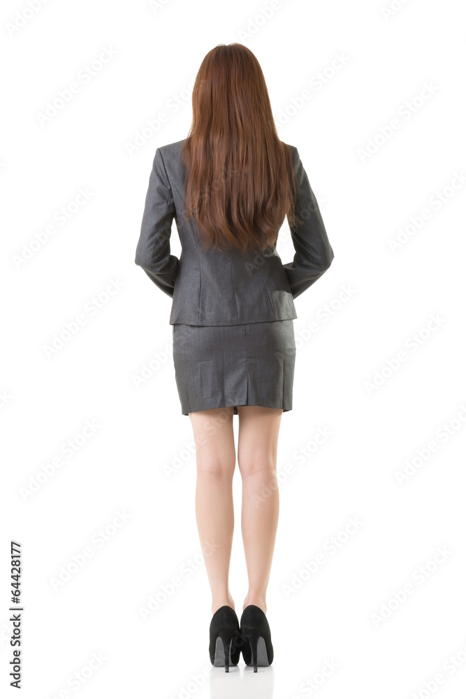 Rear view business woman of Asian Rear view business woman of Asian