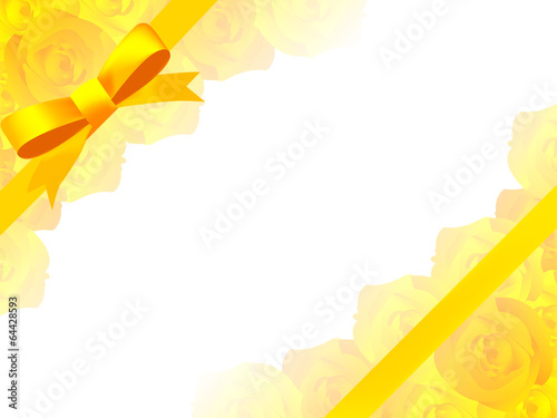 父の日　バラ　リボン