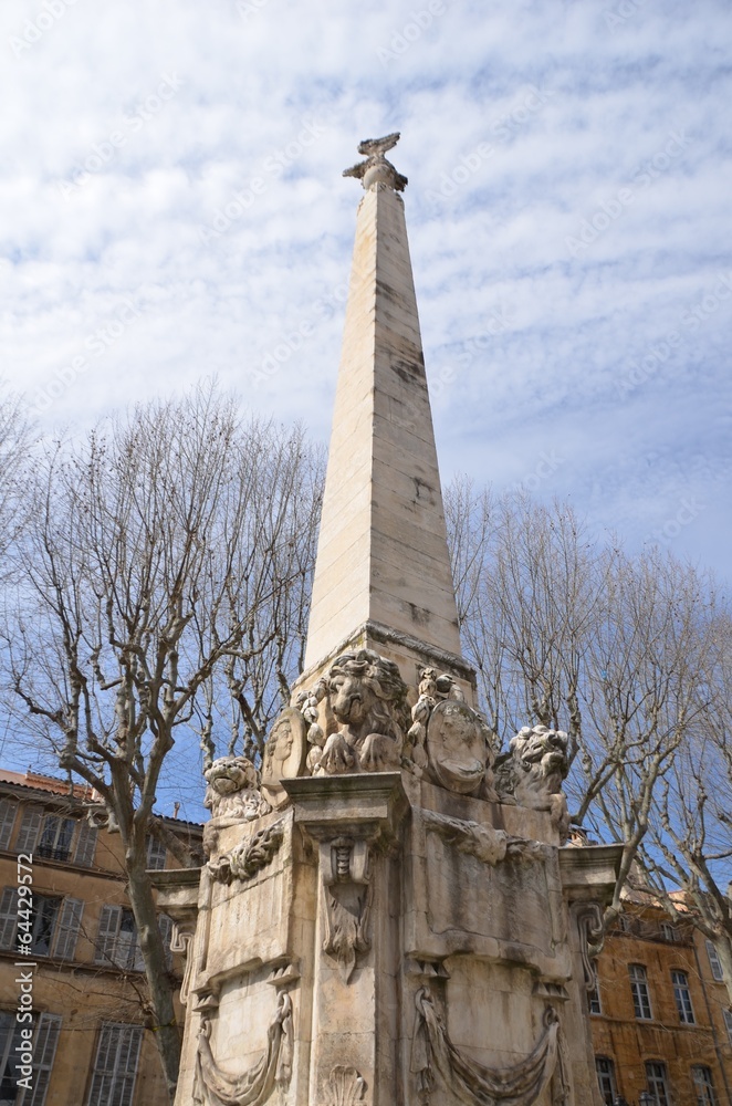 Fontaine, place des prêcheurs, Aix en Provence 