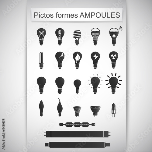 pictos formes ampoules