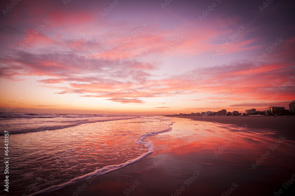 Sunset on the beach