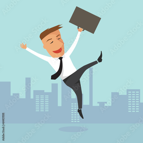 Happy businessman.