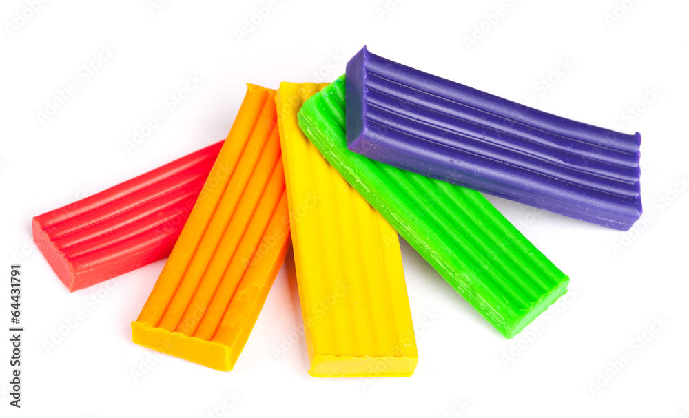Fototapeta premium Children bright plasticine