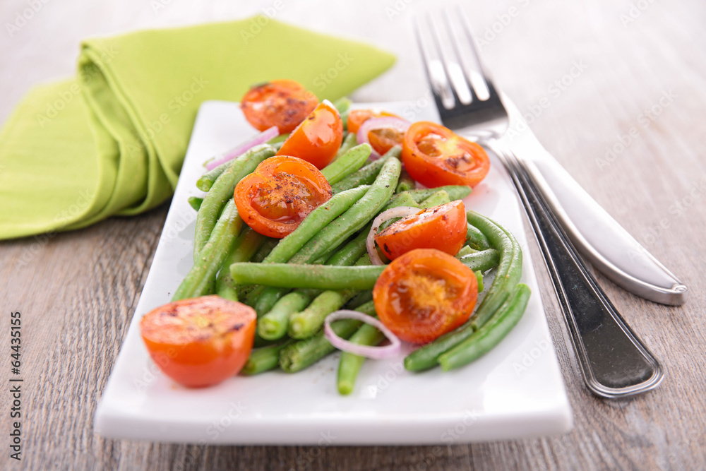 green bean salad with tomato green bean salad with tomato