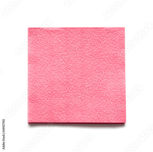 Table napkins from a paper of pink colour