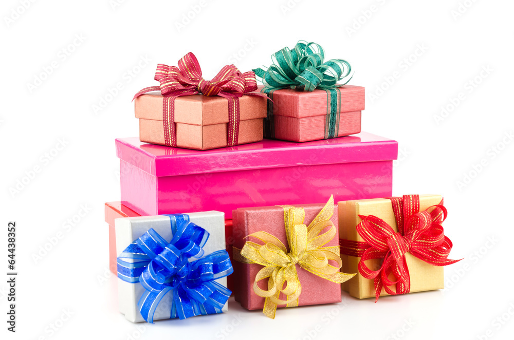 Obraz premium Gift box isolated white background