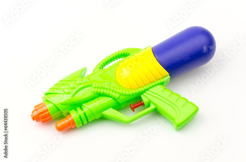 Gun water toy isolated white background