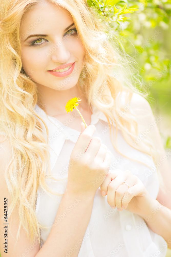 Portrait of a beautiful young blonde woman Portrait of a beautiful young blonde woman