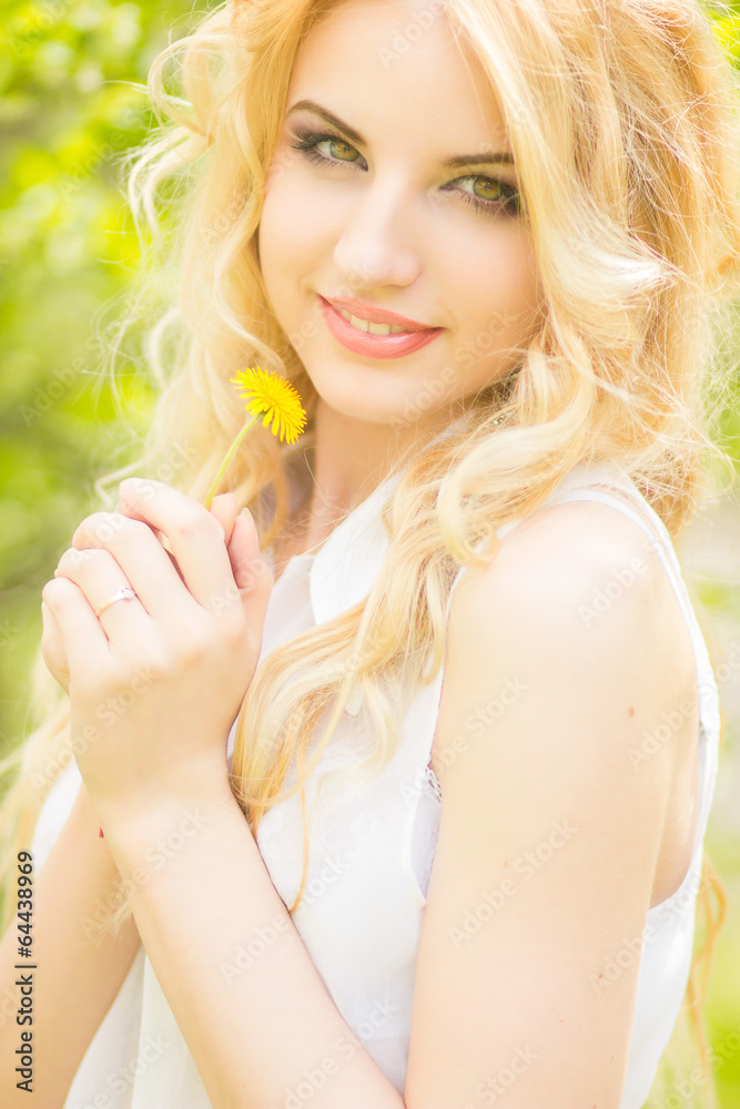 Portrait of a beautiful young blonde woman Portrait of a beautiful young blonde woman
