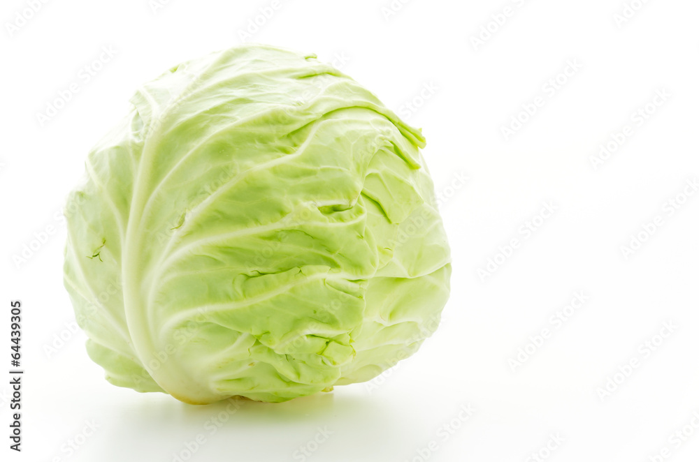 Cabbage isolated on white Cabbage isolated on white