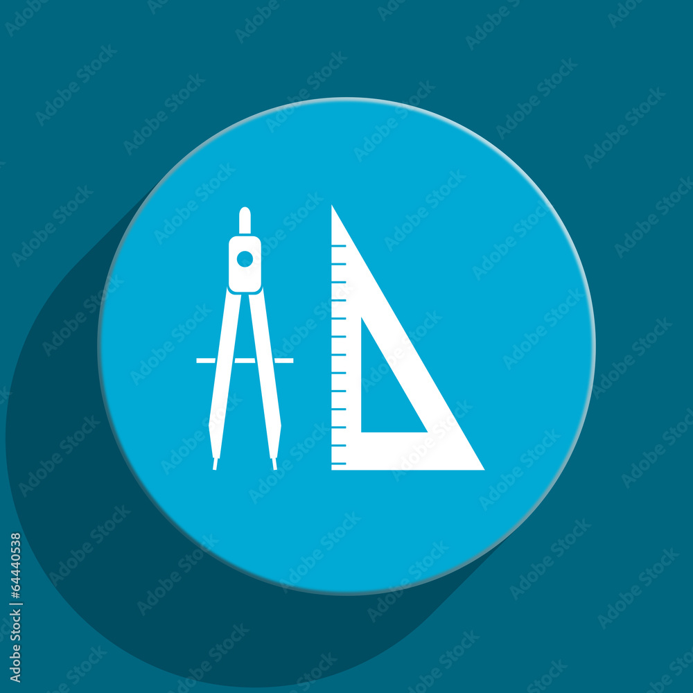 learning blue flat web icon learning blue flat web icon