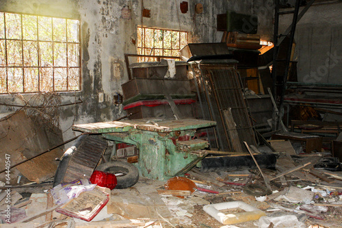 Interior of an abandoned building photo