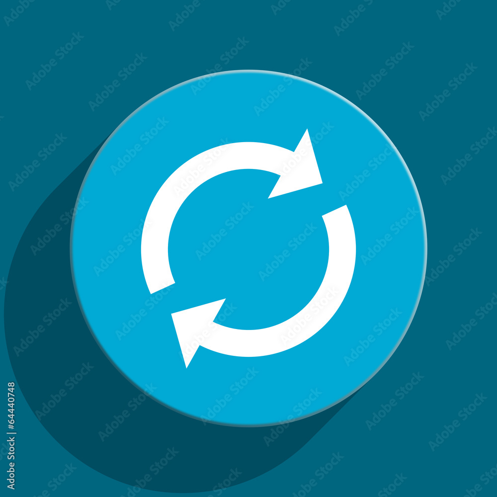 reload blue flat web icon reload blue flat web icon