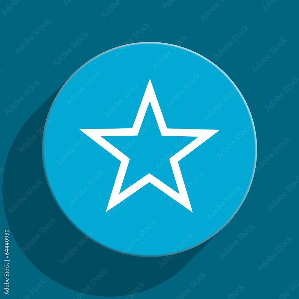 star blue flat web icon star blue flat web icon