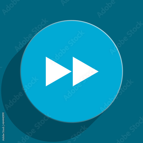 Free Download rewind blue flat web icon - GFXLoad