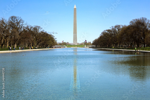 Canvas-taulu Washington Monument in new reflecting pool