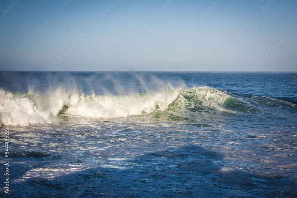 Fototapeta premium ocean on coast near Boaventura, Madeira island, Portugal