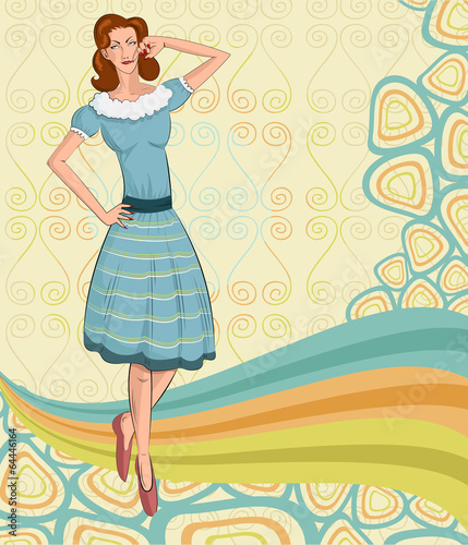 Retro lady
