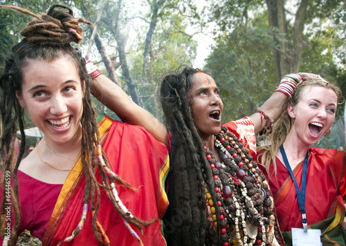 Tableau sur toile Lady of the Sadhus