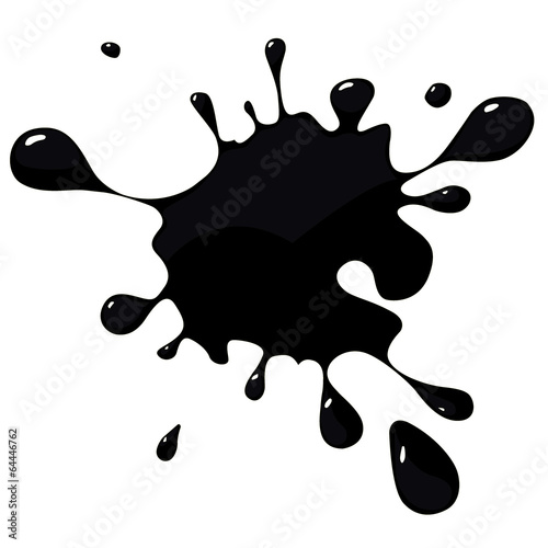 Farbklecks schwarz