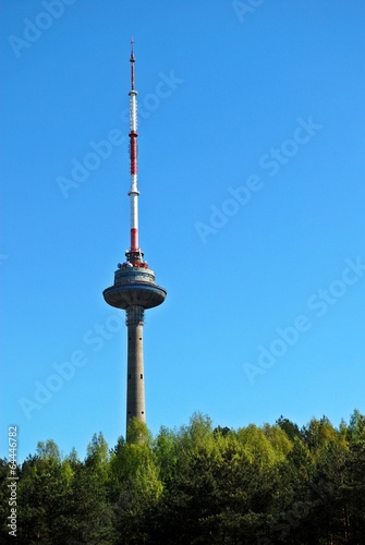 Vilnius tv tower - highest building of lithuanian capital