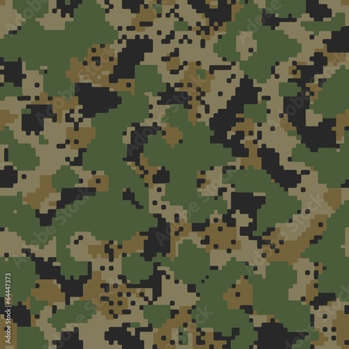 digital dark woodland seamless camo vector