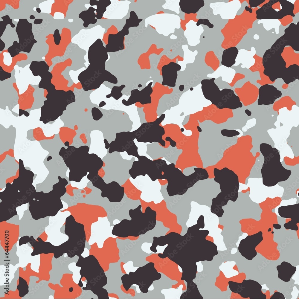 Red seamless vector camo Red seamless vector camo