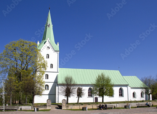 Church in Dobele, Latvia. photo