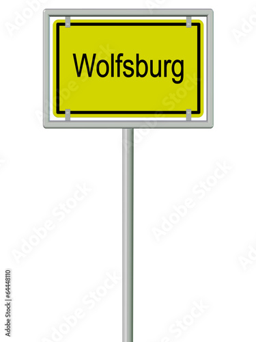 Ortsschild - Wolfsburg