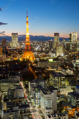 Tokyo Tower cityscape sunset