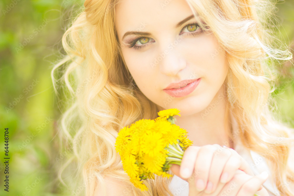 Portrait of a beautiful young blonde woman Portrait of a beautiful young blonde woman