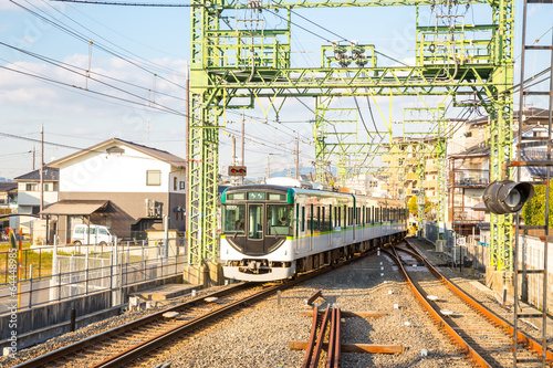 Local locomotive train at kyoto © vichie81