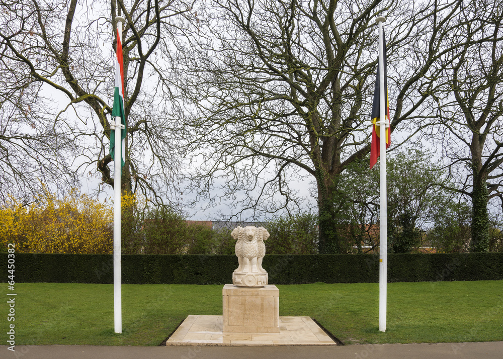 Naklejka premium India in Flanders Fields Monument.